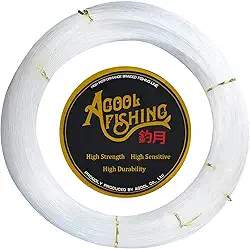 Linha de pesca monofilamento transparente super potência sem memória nylon mono linha líder de pesca linha de arremesso forte e resistente à abrasão em água doce e salgada 500 m / 547 jardas