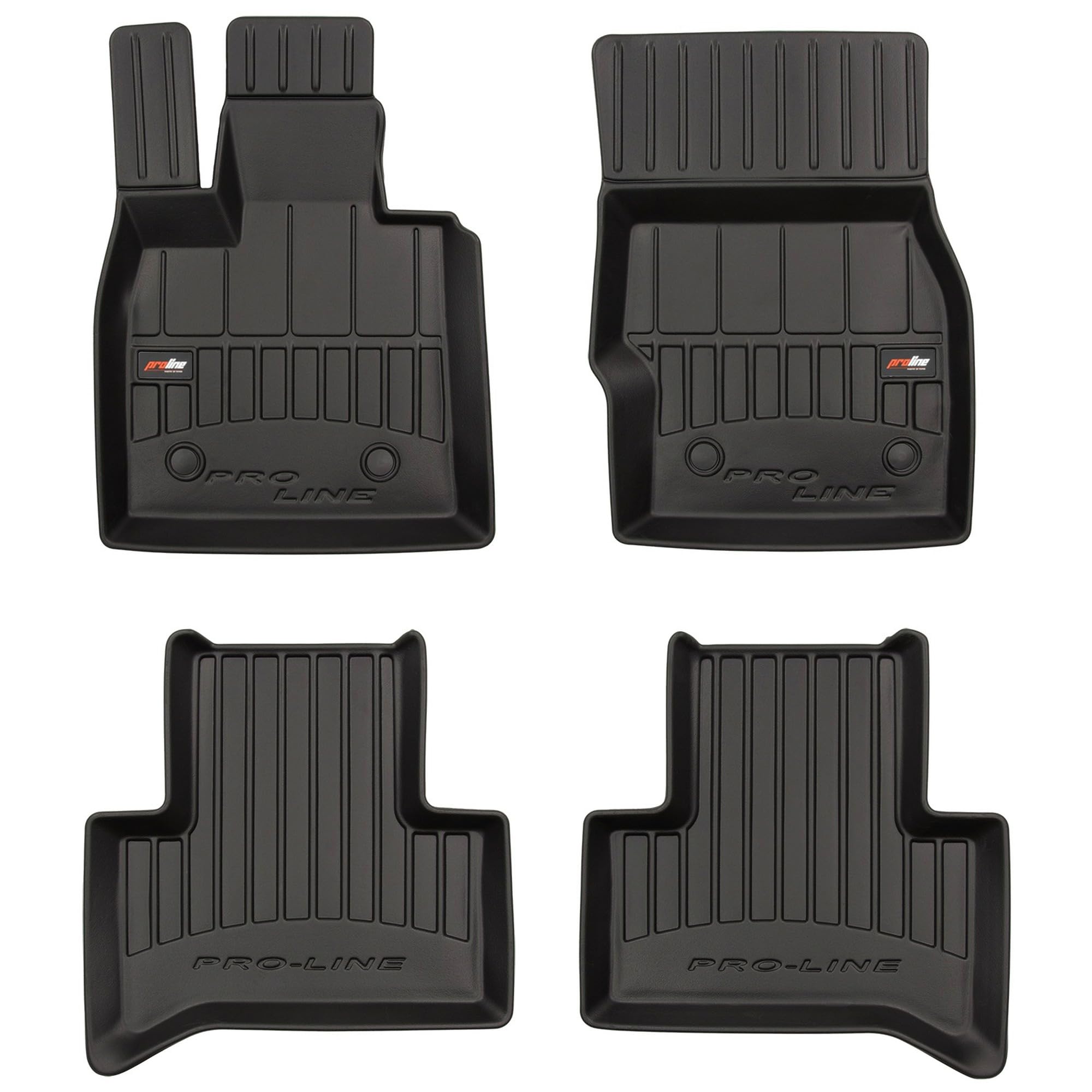MOTOS Tappetini in gomma per auto adatto per Alfa Romeo Stelvio dal 2016 Migliorate il vostro comfort di viaggio con il tappetino antiscivolo per auto 3D.