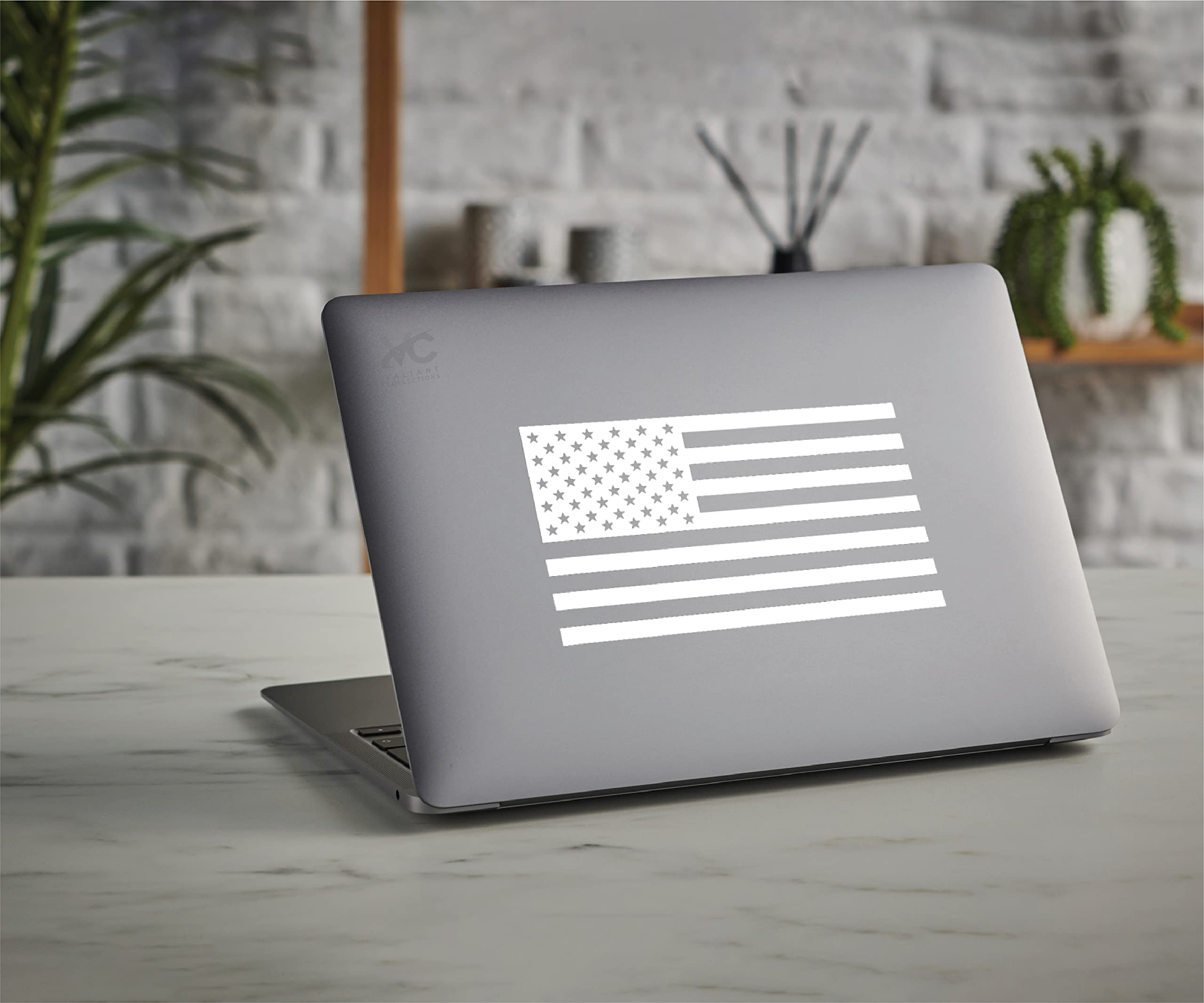 American Flag Vinyl Sticker - USA Decal For Car, Truck, Laptop & Windows - Waterproof Outdoor Use