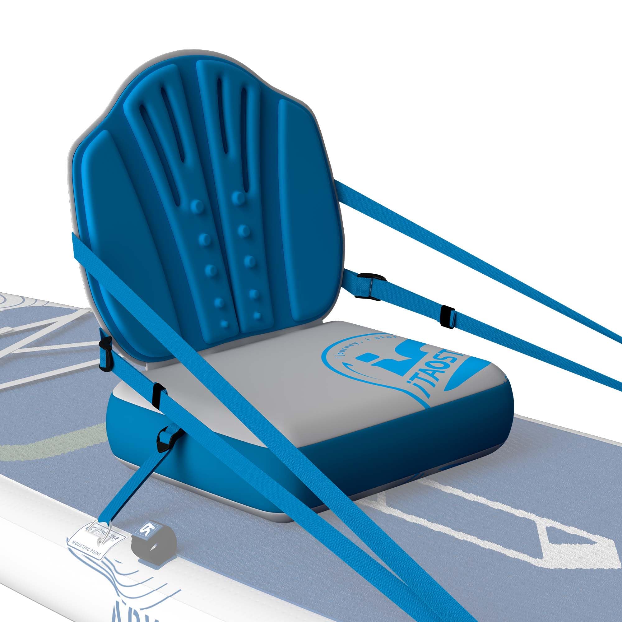 Inflatable SUP Seat with Backrest - Premium Paddle Board Chair for Surfboard, Kayak & Boat, Comfortable Blow Up Seat for Adults & Kids, Lightweight SUP Accessories for Versatile Use