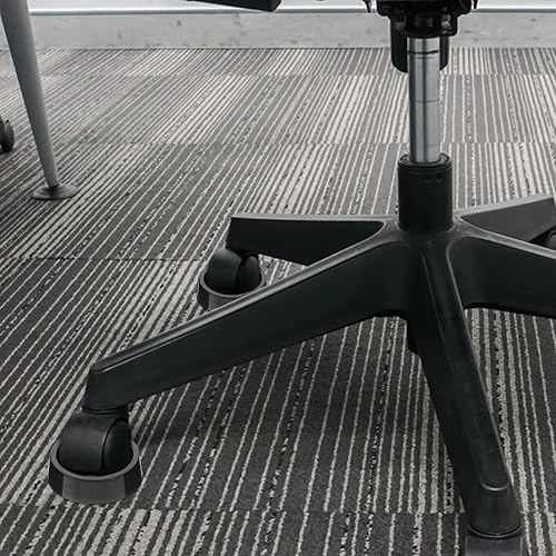 Miniatura 7 de DOITOOL Copas de goma para muebles, 4 posavasos antideslizantes para muebles, tapones redondos para ruedas, 1.9 pulgadas (negro)