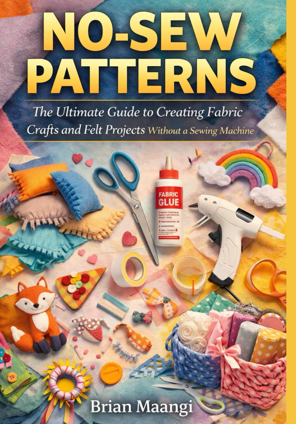 NO-SEW PATTERNS.: The Ultimate Guide to Creating Fabric Crafts and Felt Projects Without a Sewing Machine