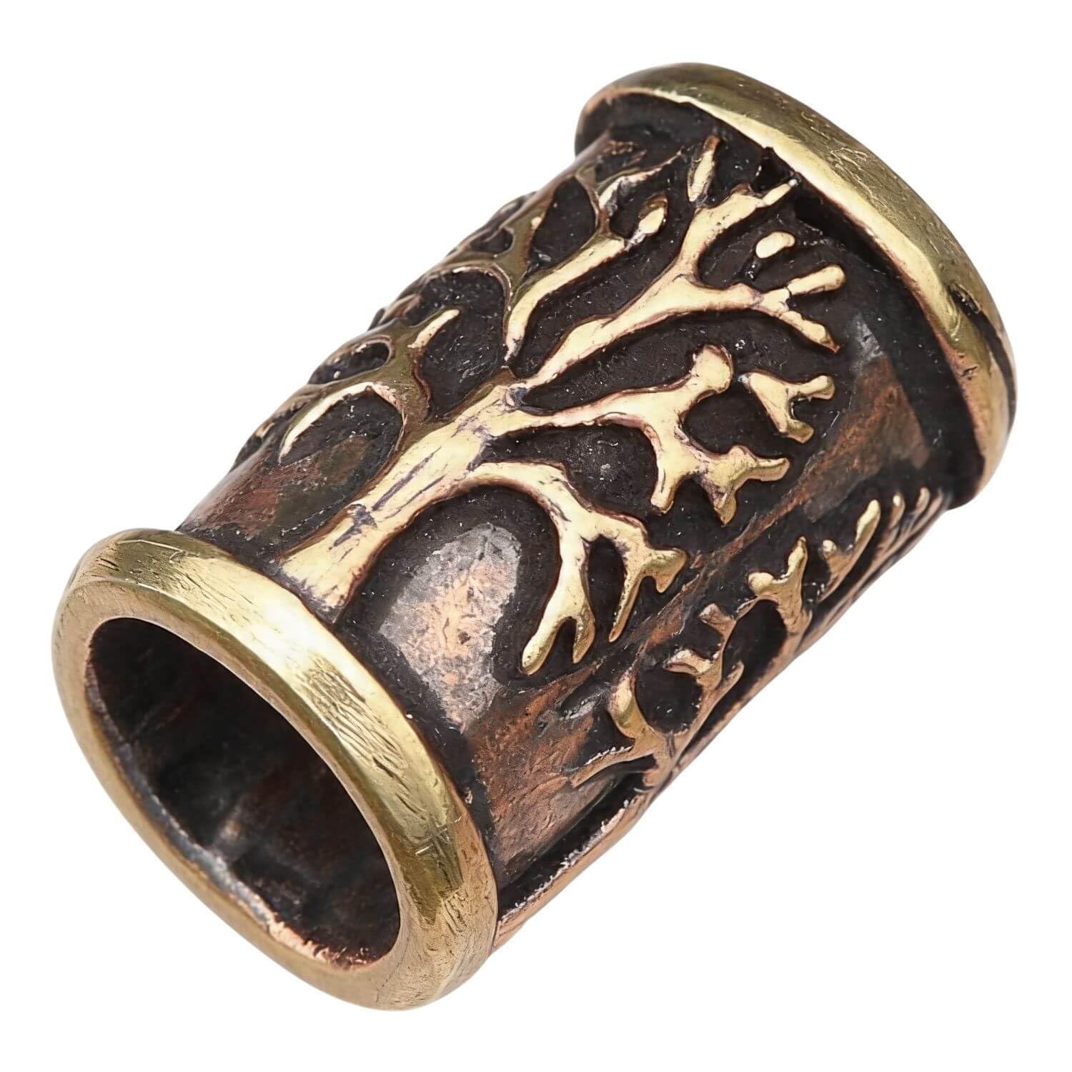 Arbre de vie - Perle de barbe - Bijou de barbe - Bronze - Bijou pour cheveux et dreadlocks - Pour homme et femme