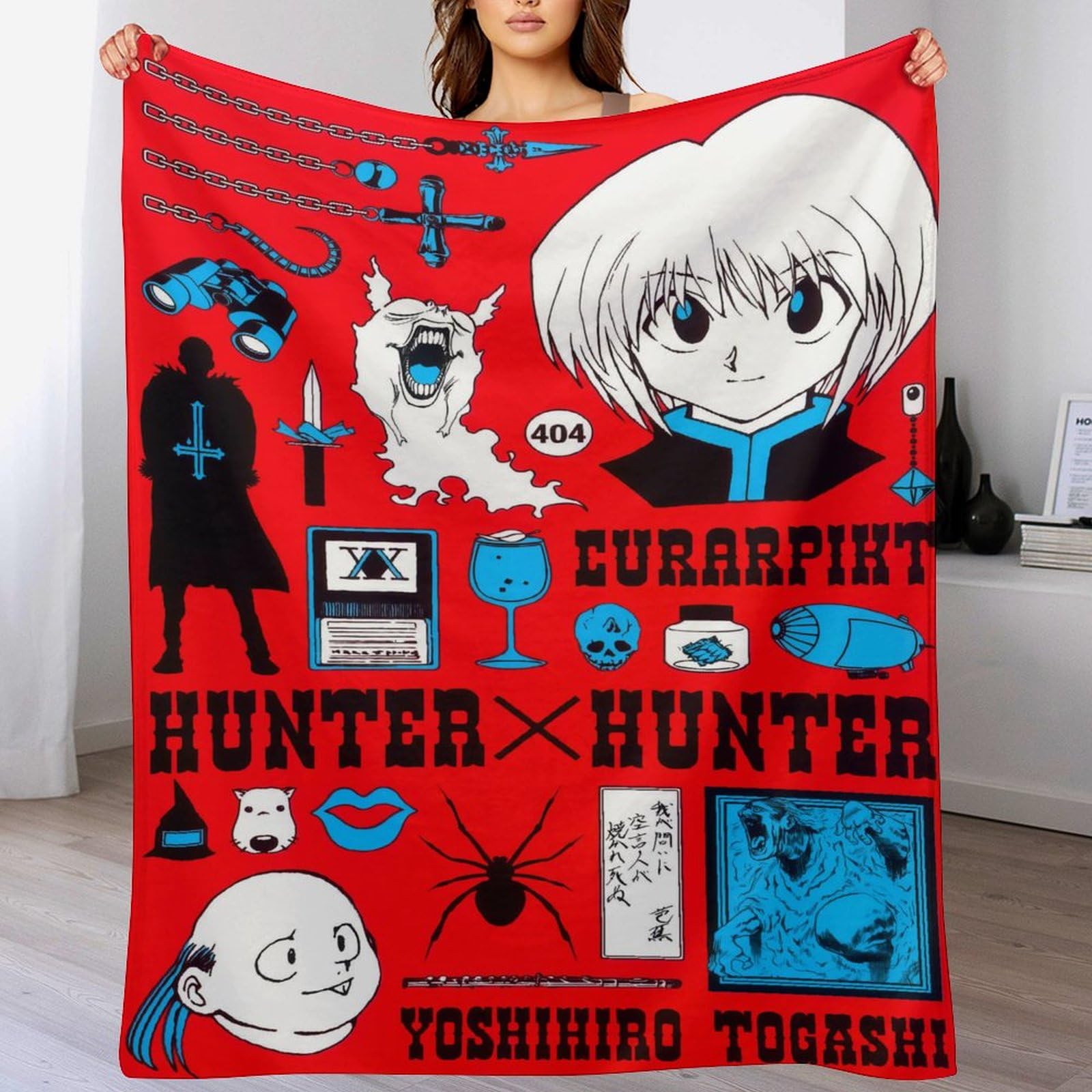 Amazon｜漫画 ハンター×ハンター (86) ブランケット 毛布 シングル