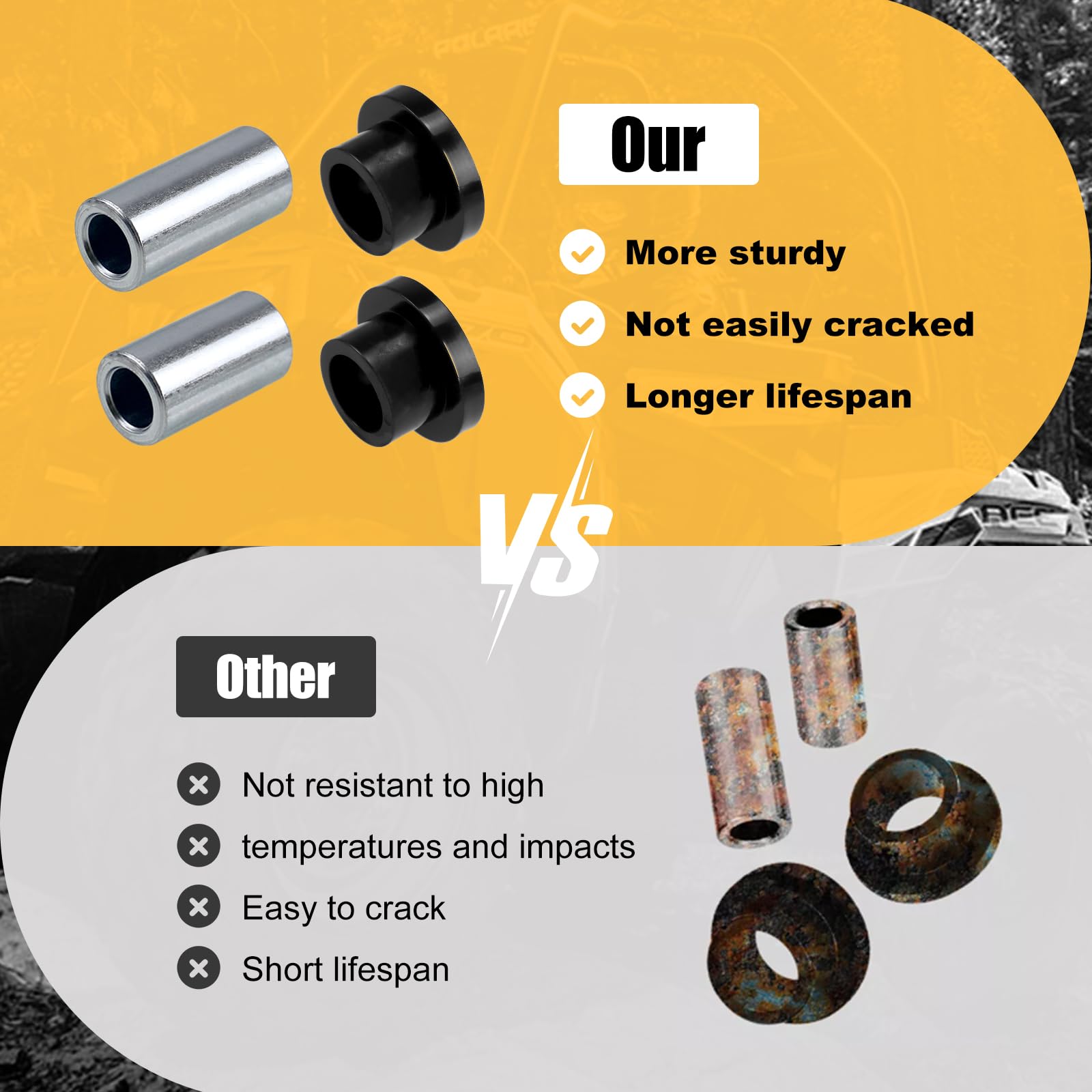 Amazon.com: RYANSTAR RACING Front Shock Bushing Sleeve Kit