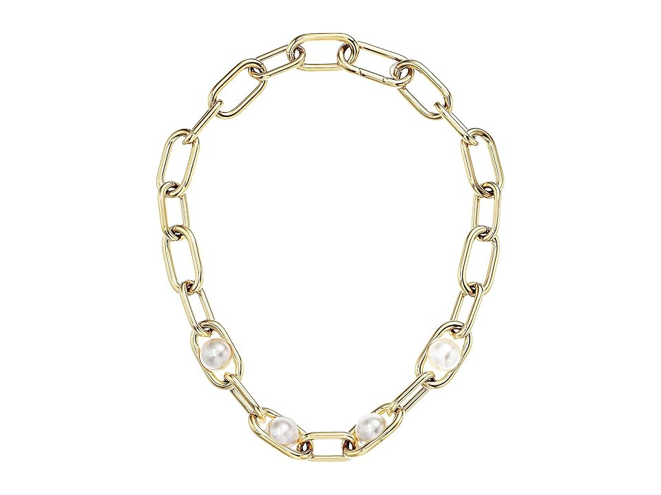 

Michael Kors Pearl Link Collar Necklace (Gold) Necklace
