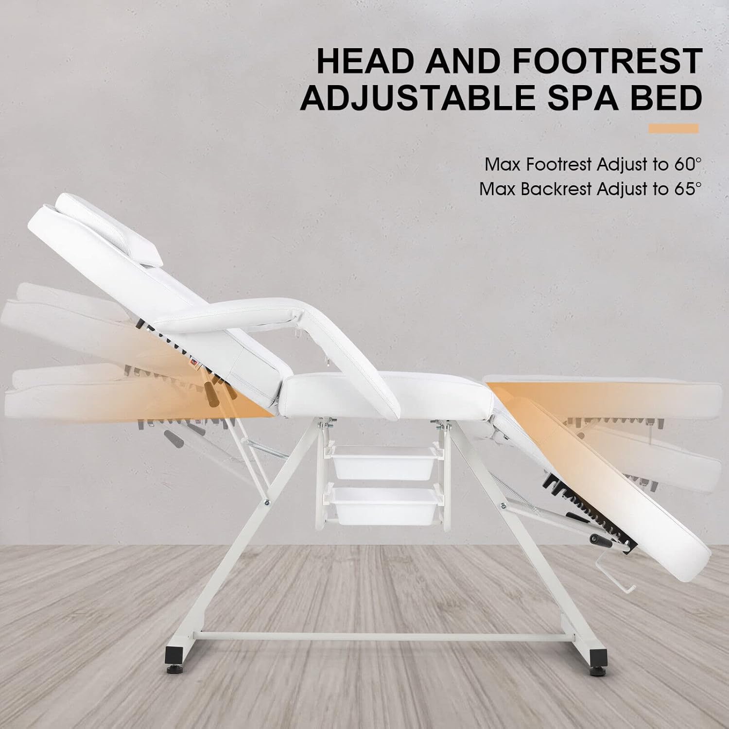 Artist hand Massage Table Adjustable Massage Bed W/Free Barber Stool Spa Bed Salon Massage Equipment Barber Chair Salon Chair