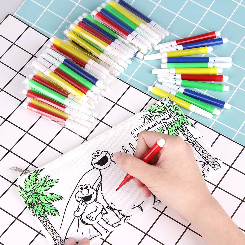 Faburo 32pz Kit Astucci da Colorare e Penne Colorate per Bambini Feste Compleanno Natale