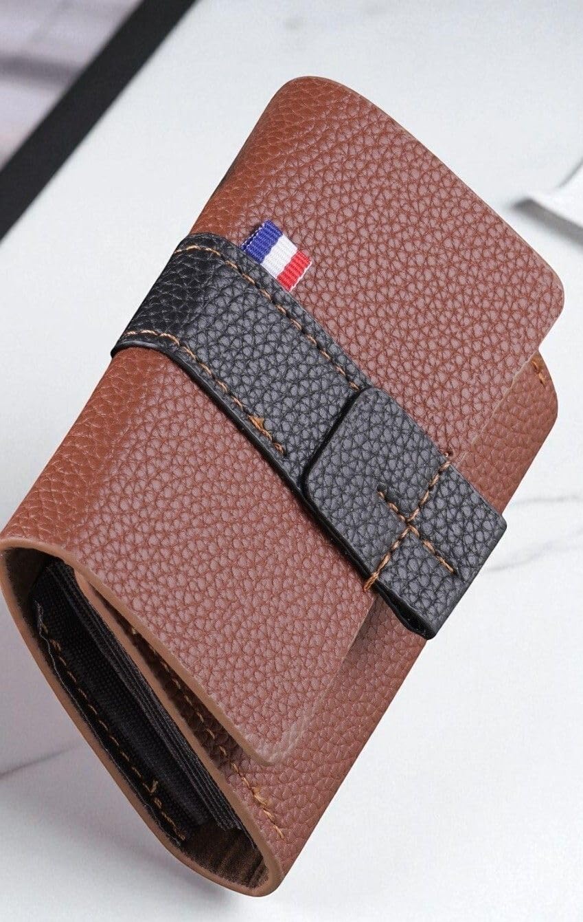Slim Skinny Fit Card Wallet for Men and Women (SZN72 amazz cardbrownG33264288)-picture-40