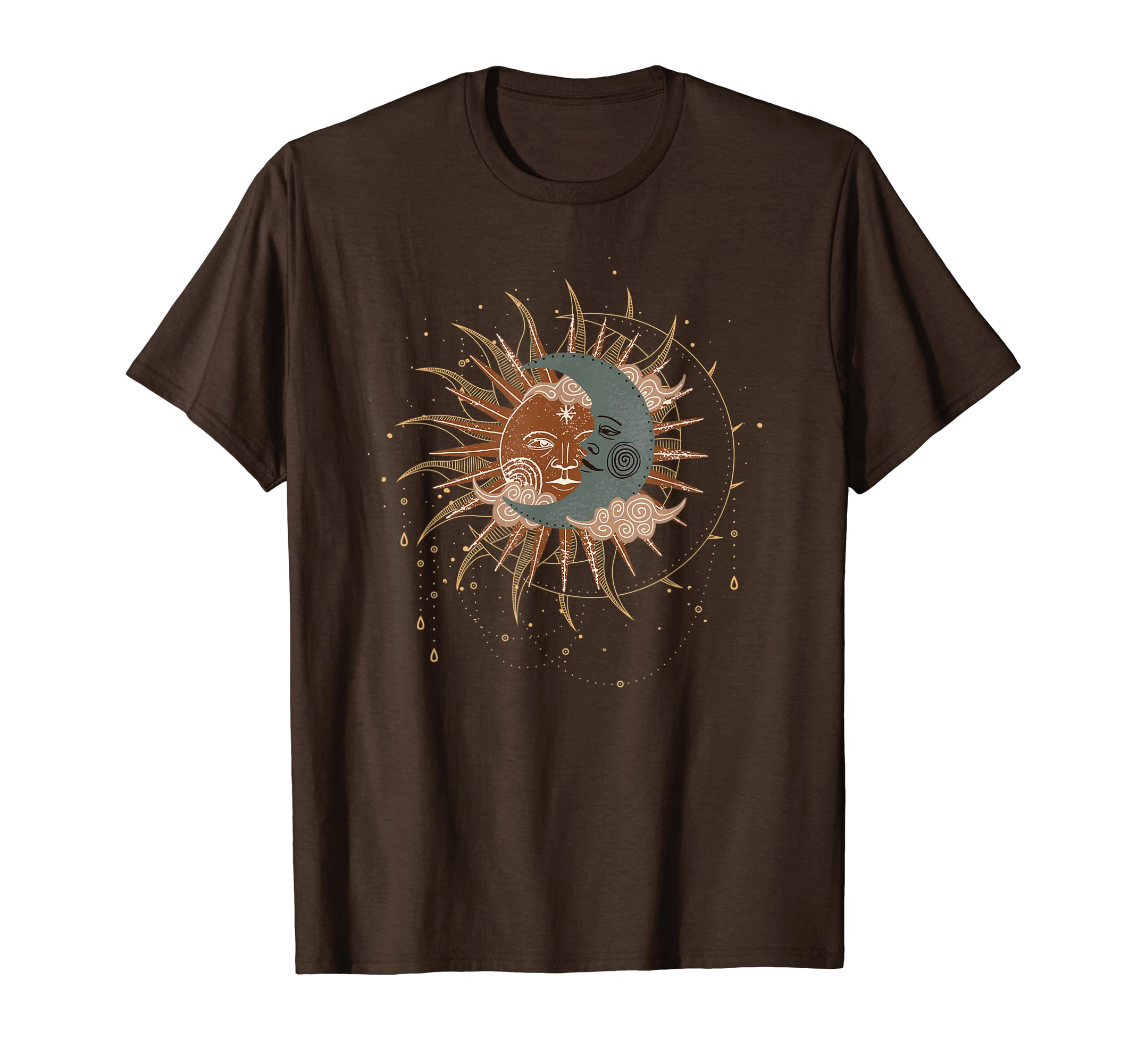 Aesthetic Indie Clothing And Giftssun And Moon Celestial Boho