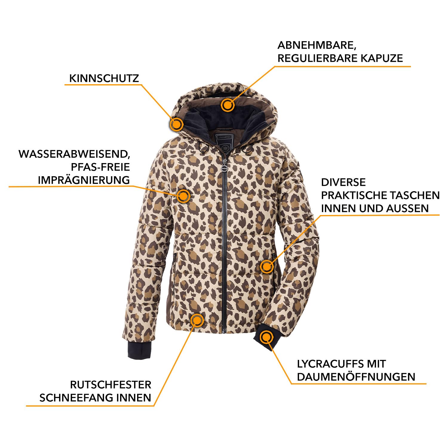 Killtec Damen Skianzug 2 teilig - aus Skijacke und Softshell Skihose - mit 10000mm Wassersäule - wasserdicht, atmungsaktiv