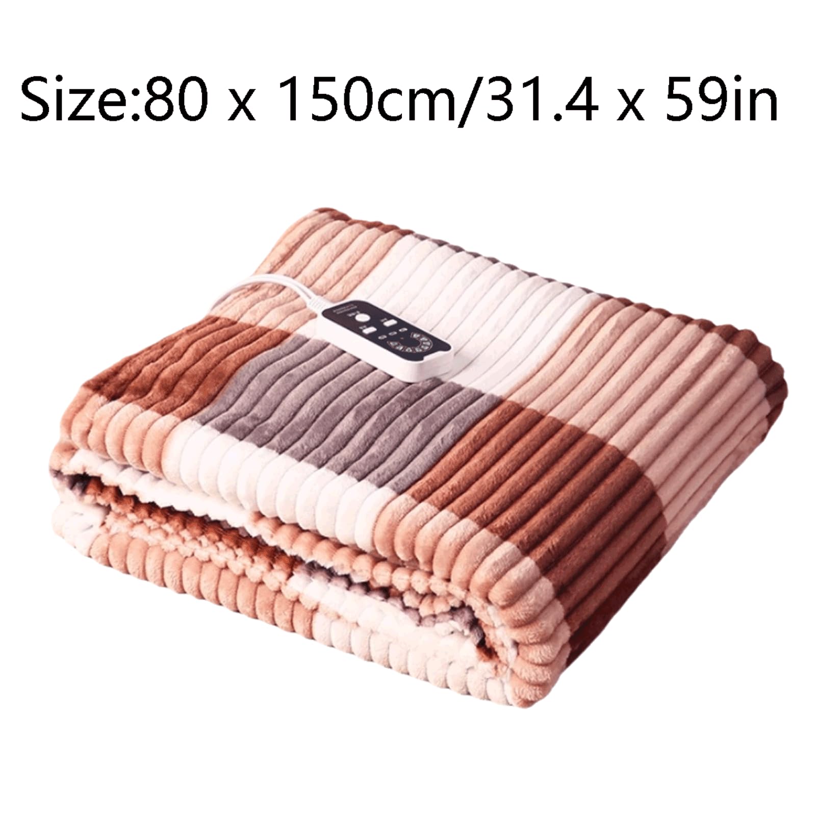 Polyester Heated Throw Detachable Washable Heated Underblanket Soft Heat Blanket 8 Heat Settings Up to 5 Hours Timer