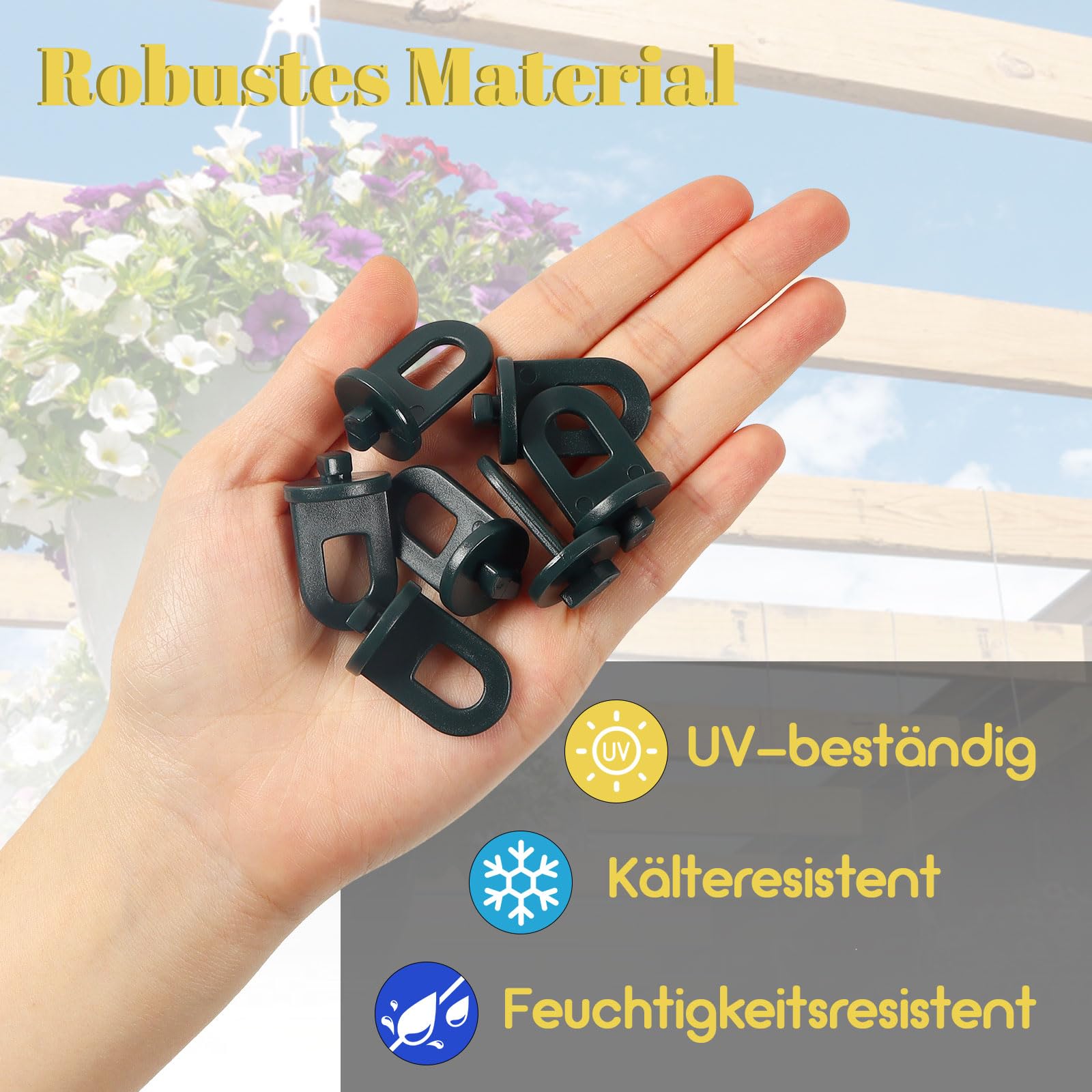 Clips à Effet de Serre Lot de 50 Attaches en Plastique Polyvalents