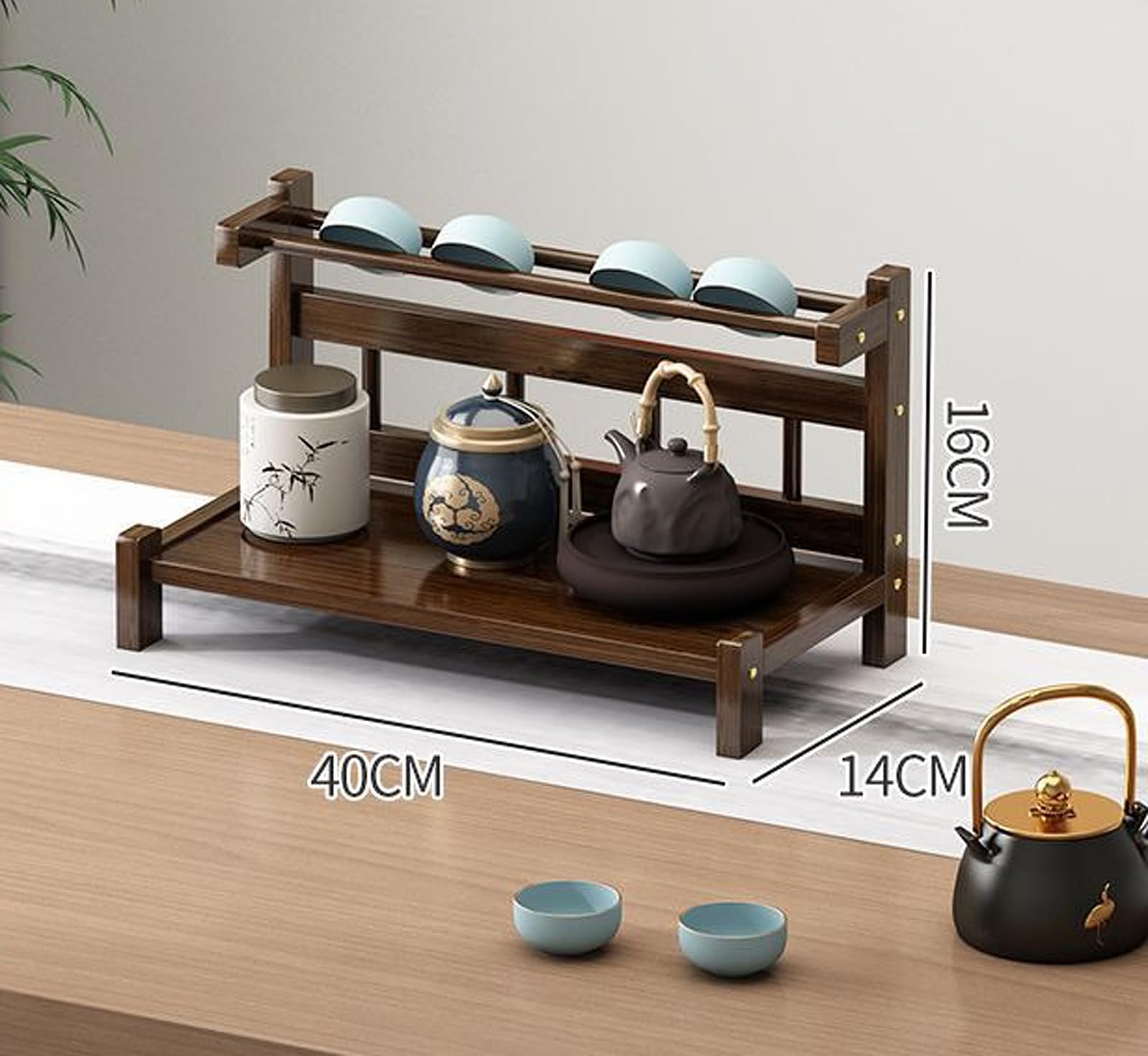 Amazon｜茶器収納棚 茶器収納棚 茶キャビネットティーポット収納棚