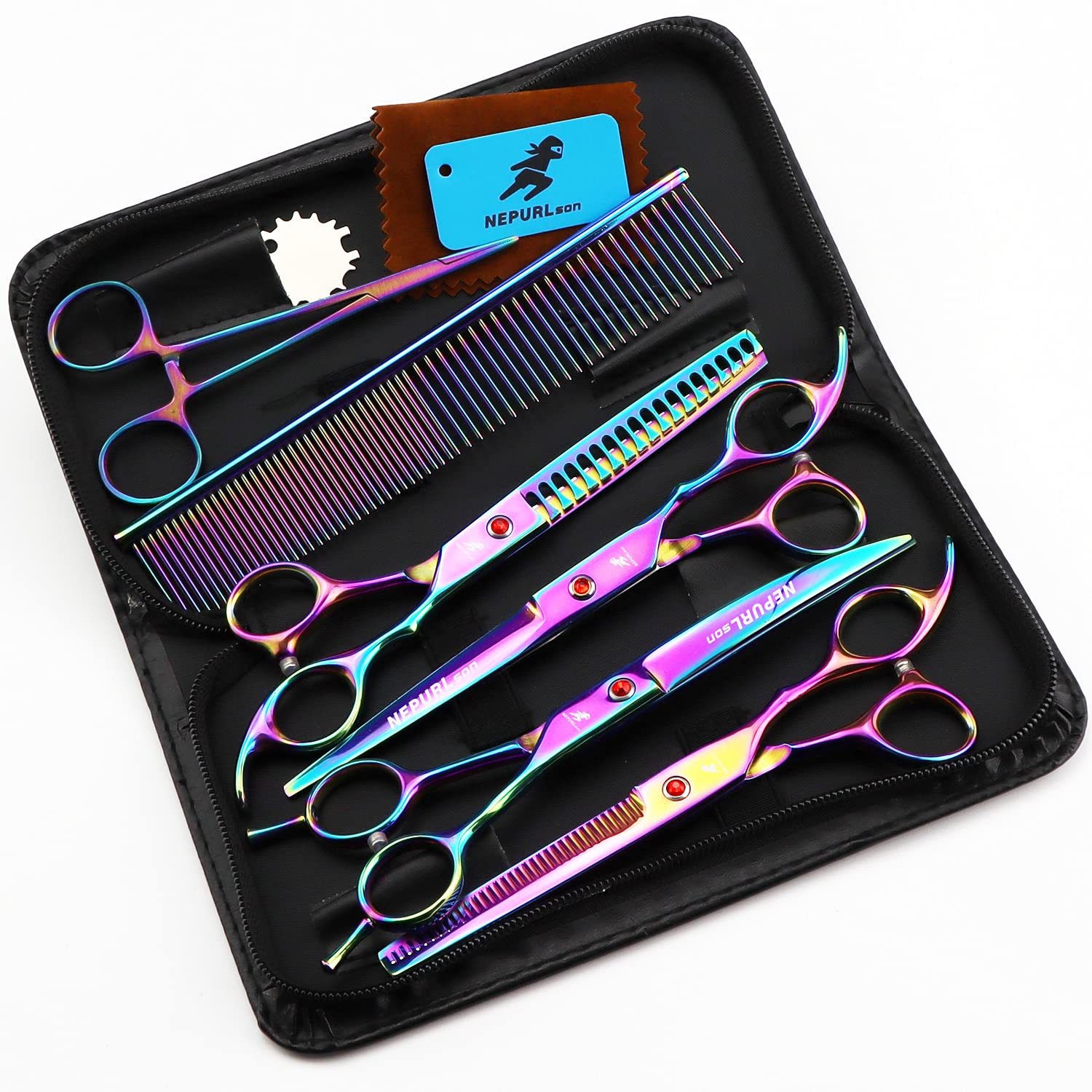 Ciseaux pour animal domestique NEPURLson en acier durable pour des finitions impeccables