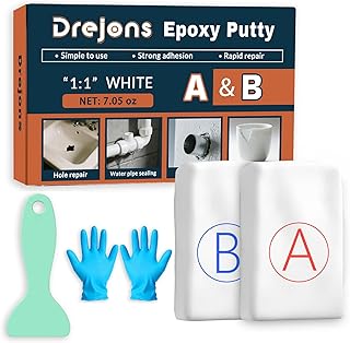 Putty Sculpt Clay Modeling Compound for Sculpting, Modeling, Building, Repairing, Self-Hardening Easily Repairs Metal, Wood, Tile, Ceramics Concrete White 200g