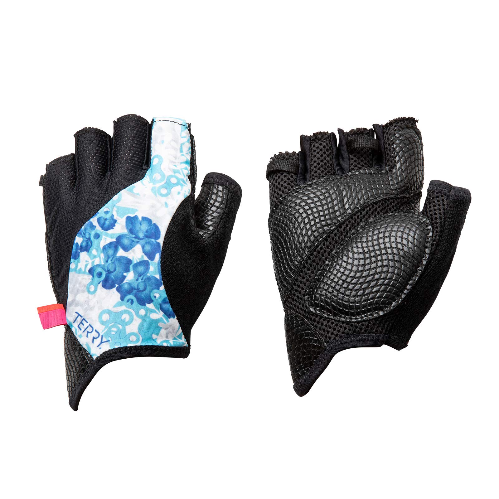 Terry Bella Gloves – Women’s Padded Cycling Gloves – Synthetic Suede Palms with Silicone Grippers – Breathable Mesh Bike Gloves