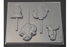 Beguiling Alice in Wonderland Chocolate Candy Lollipop Mold