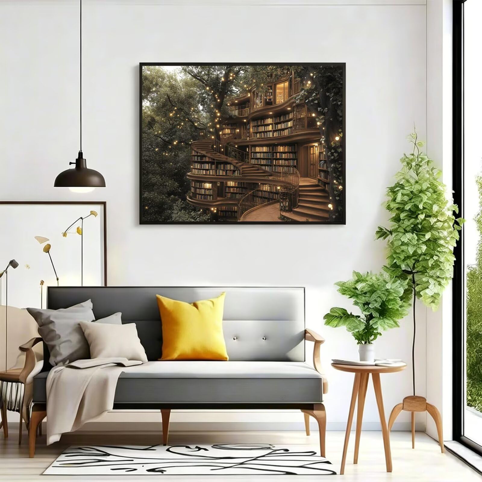 Pintar por Numeros libro Pinturas Acrilicas bosque Pintura por Numeros Adultos Lienzos para Pintar, Pintura Acrilica Manualidades, Decoración para Hogar, Regalos Cumpleaños, 90x120cm Sin Marco, q-800