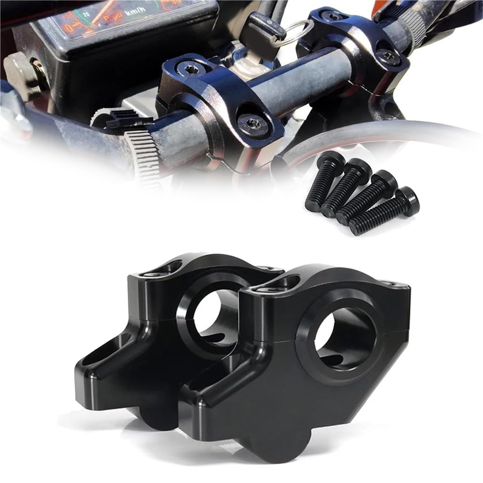 Riser Manubrio da 22 Mm 7/8" per Moto per Guzzi V7 Accessori