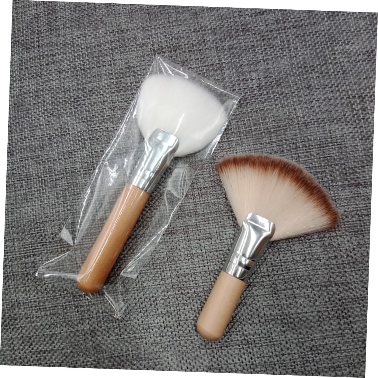 Healeved 16piezas Brochas De Maquillaje Facial Brocha Abanico Para Contornos y Acabados Herramientas De Maquillaje Para Base Rubor y Polvo