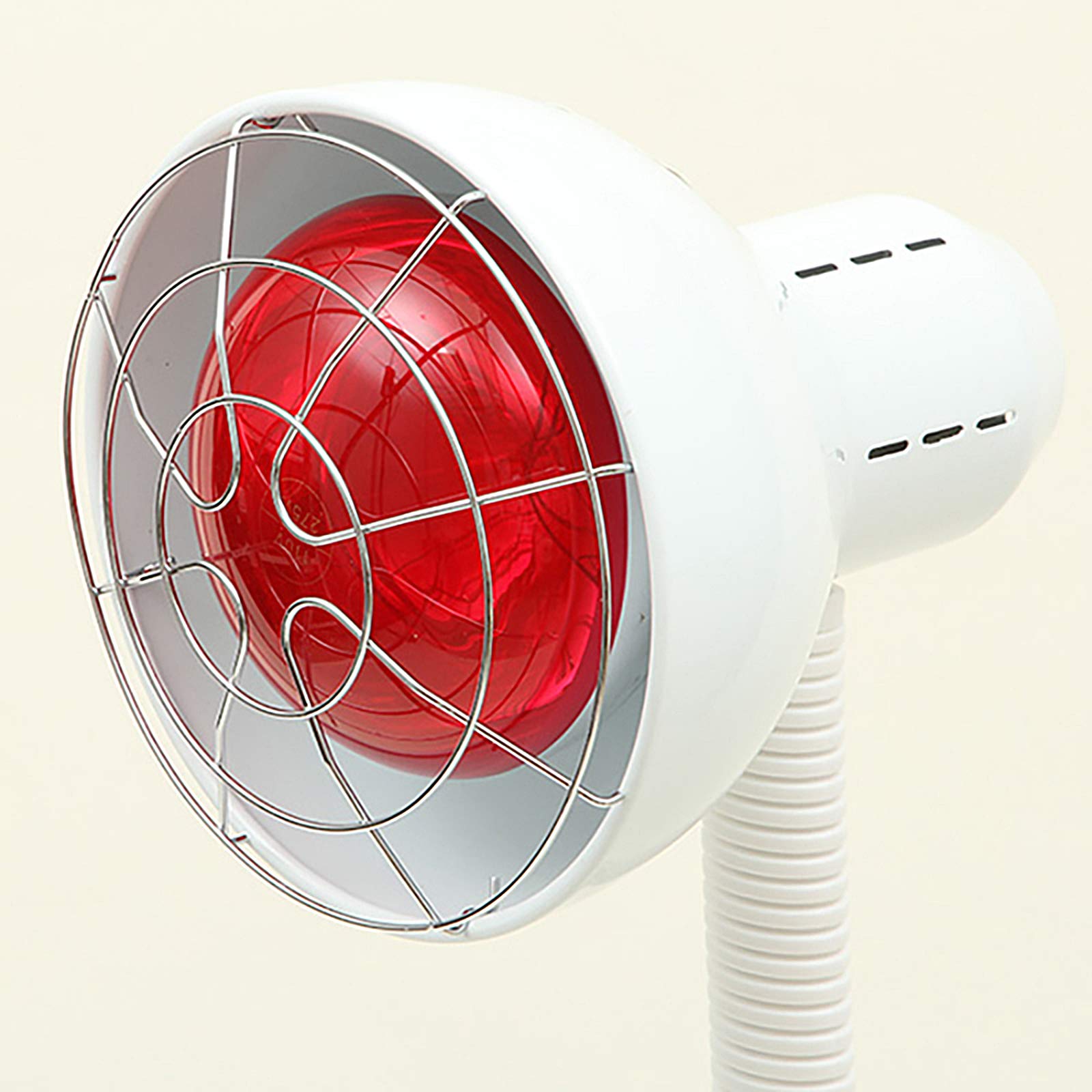 ElitziaET29326W - Lampada riscaldante a infrarossi, luce rossa, per salone di bellezza, cura della pelle e tensione muscolare, colore: bianco