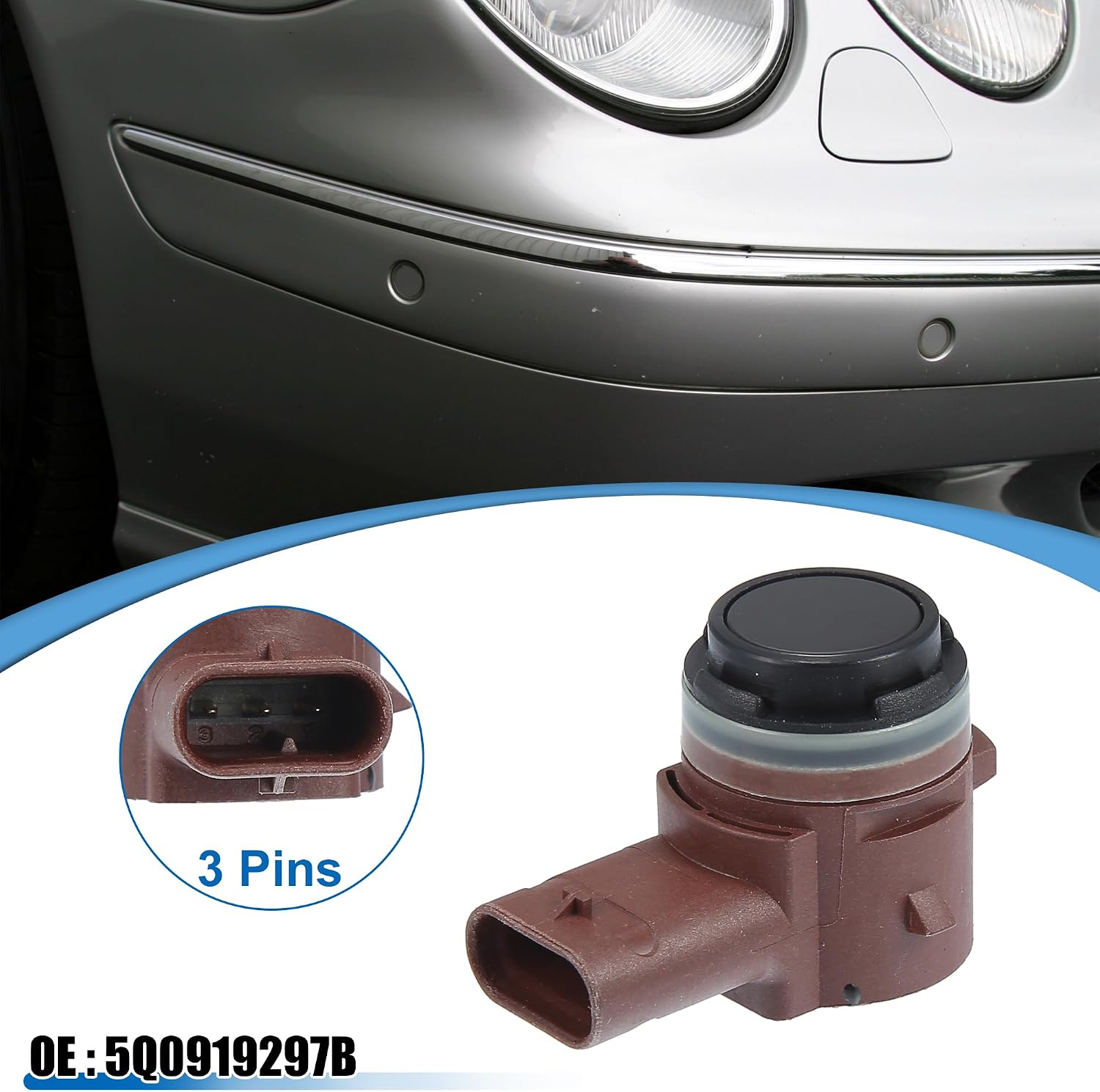X AUTOHAUX 5Q0919297B Backup Parking Sensor for Audi image 2