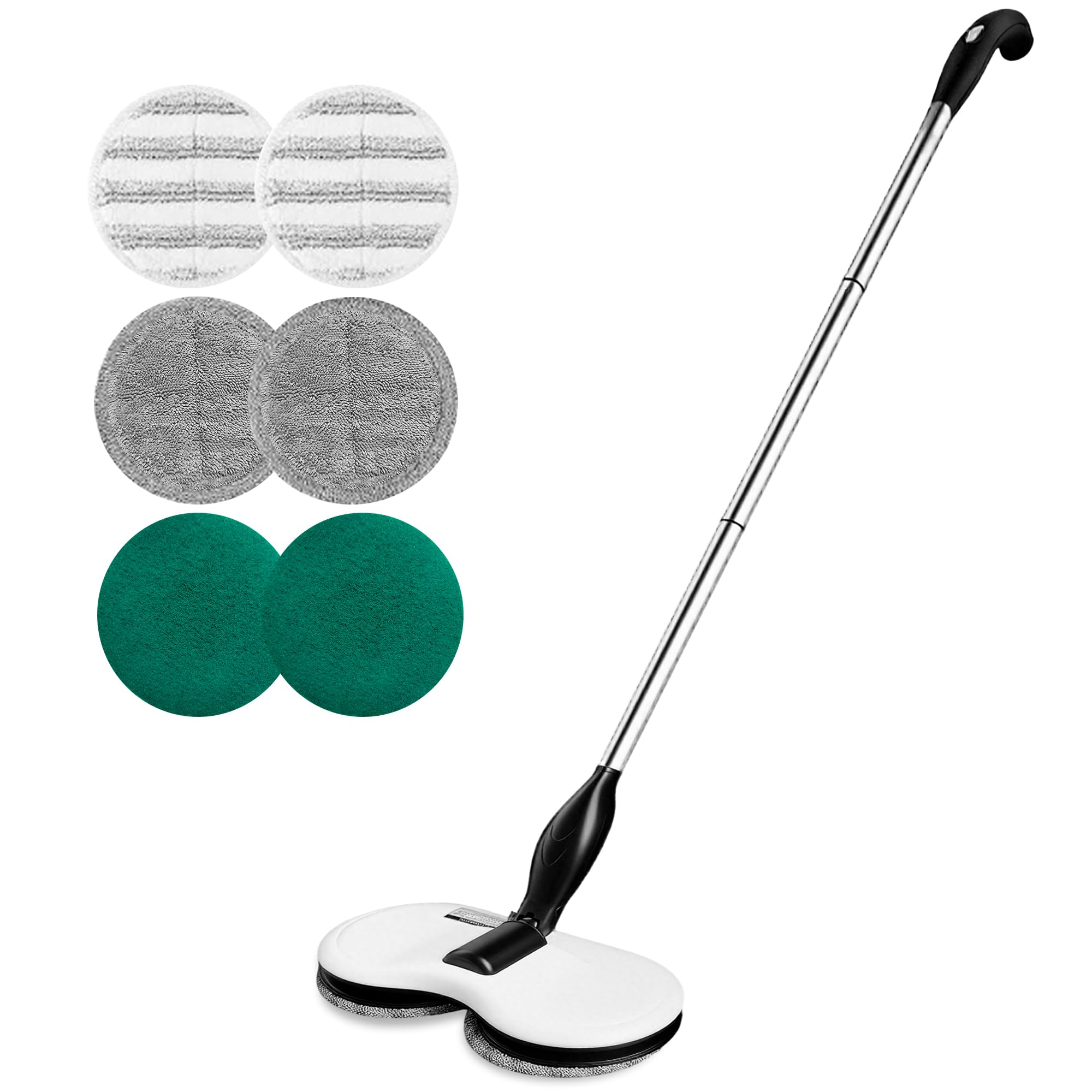 Electric Mop for Floor Cleaning, As Seen On TV, Cordless Spin Mopper Motorised Electric Mops for Hardwood Tile Laminate Floor Daily Light Cleaning (No Water Tank)