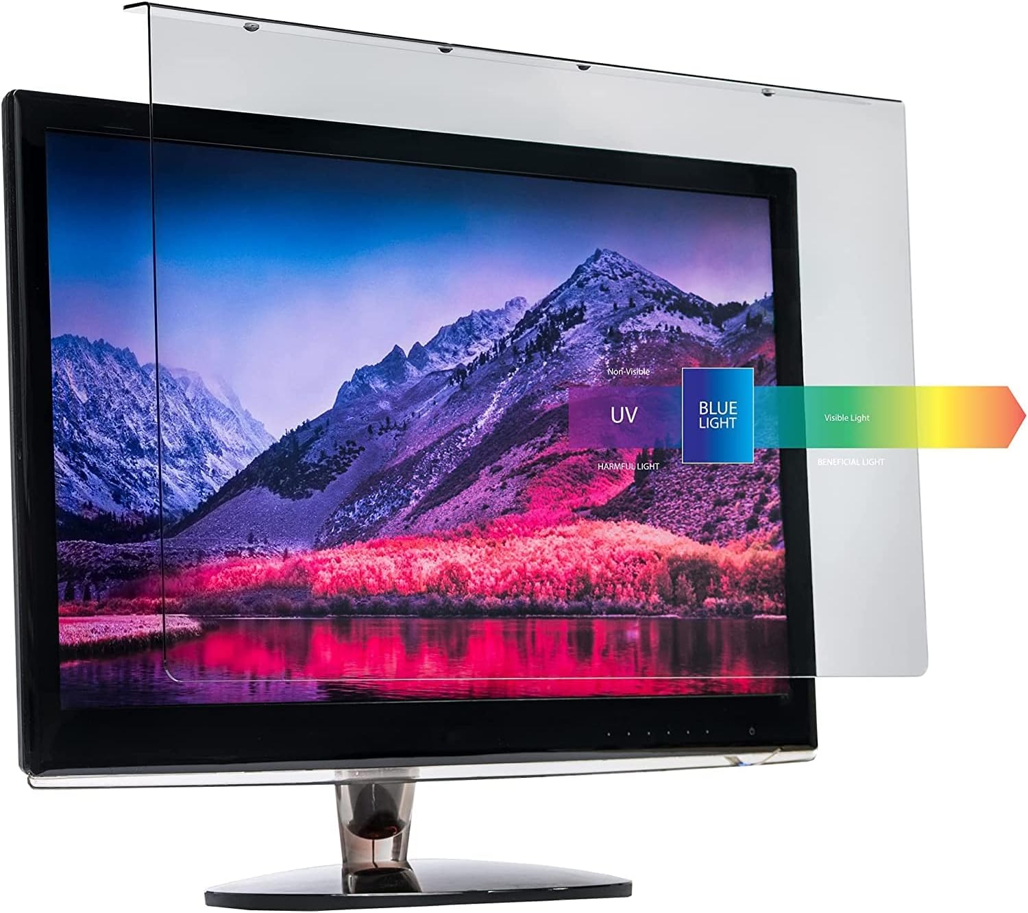 Anti-Blue Light Filter for 20, 20.2, 21, 21.5, 21.6, 22 inch Computer Monitor, Blue Light Screen Protector Blocking Panel (19.7 x 12.2 inch), Fits LCD, TV and PC, Mac, iMac