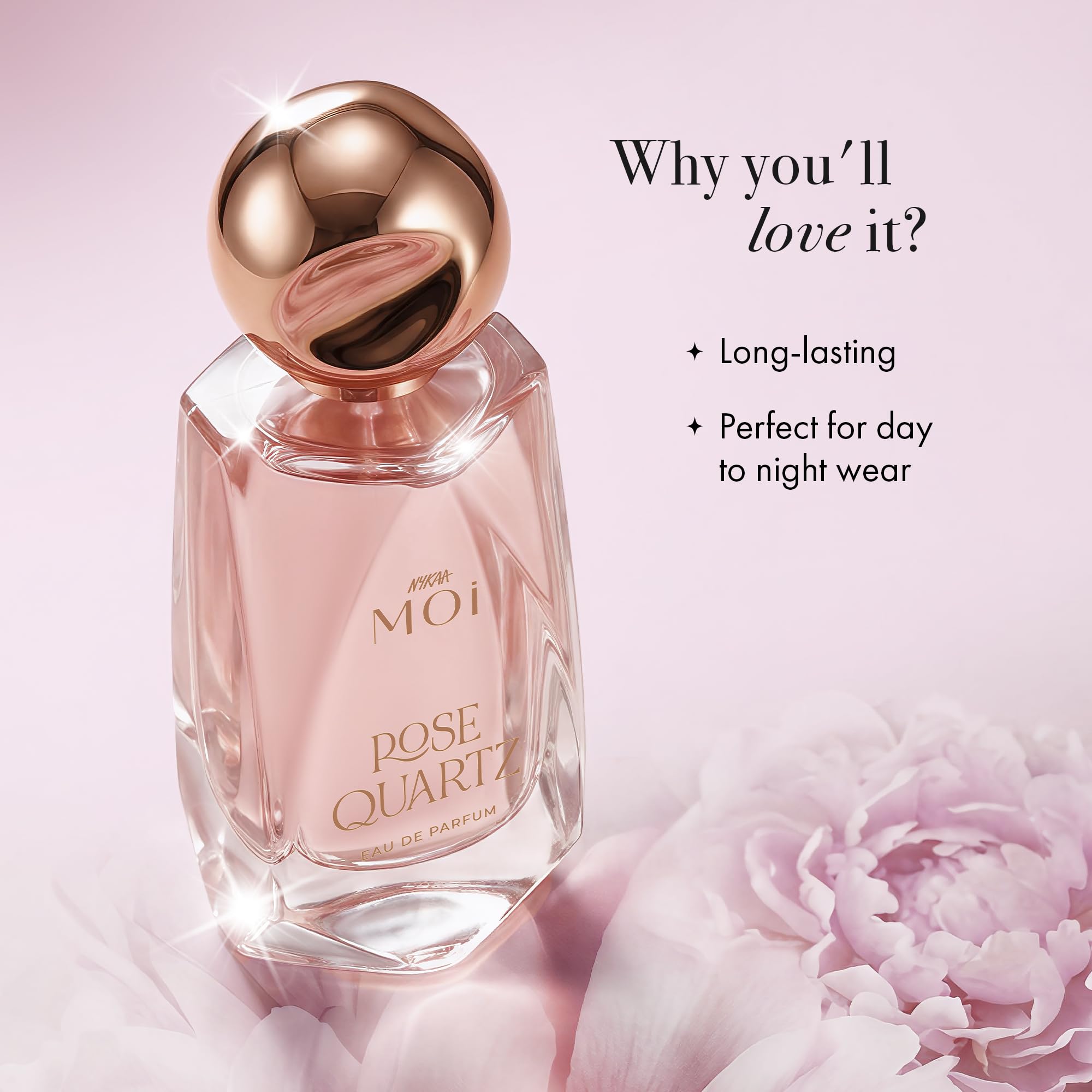 Buy Nykaa Rose Quartz EDP 50ml | Floral Musk Scent for Women