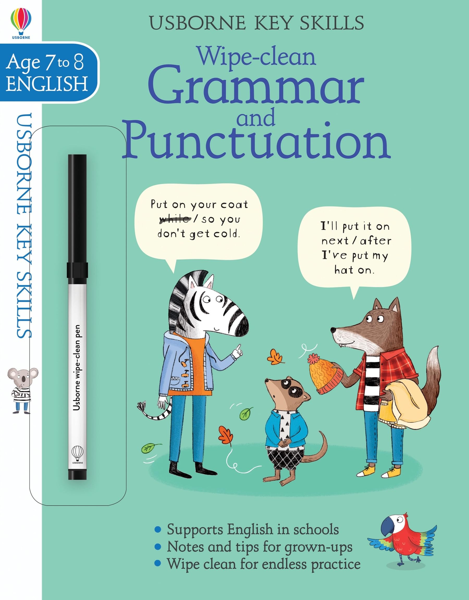Wipe-Clean Grammar & Punctuation 7-8 (Key Skills)