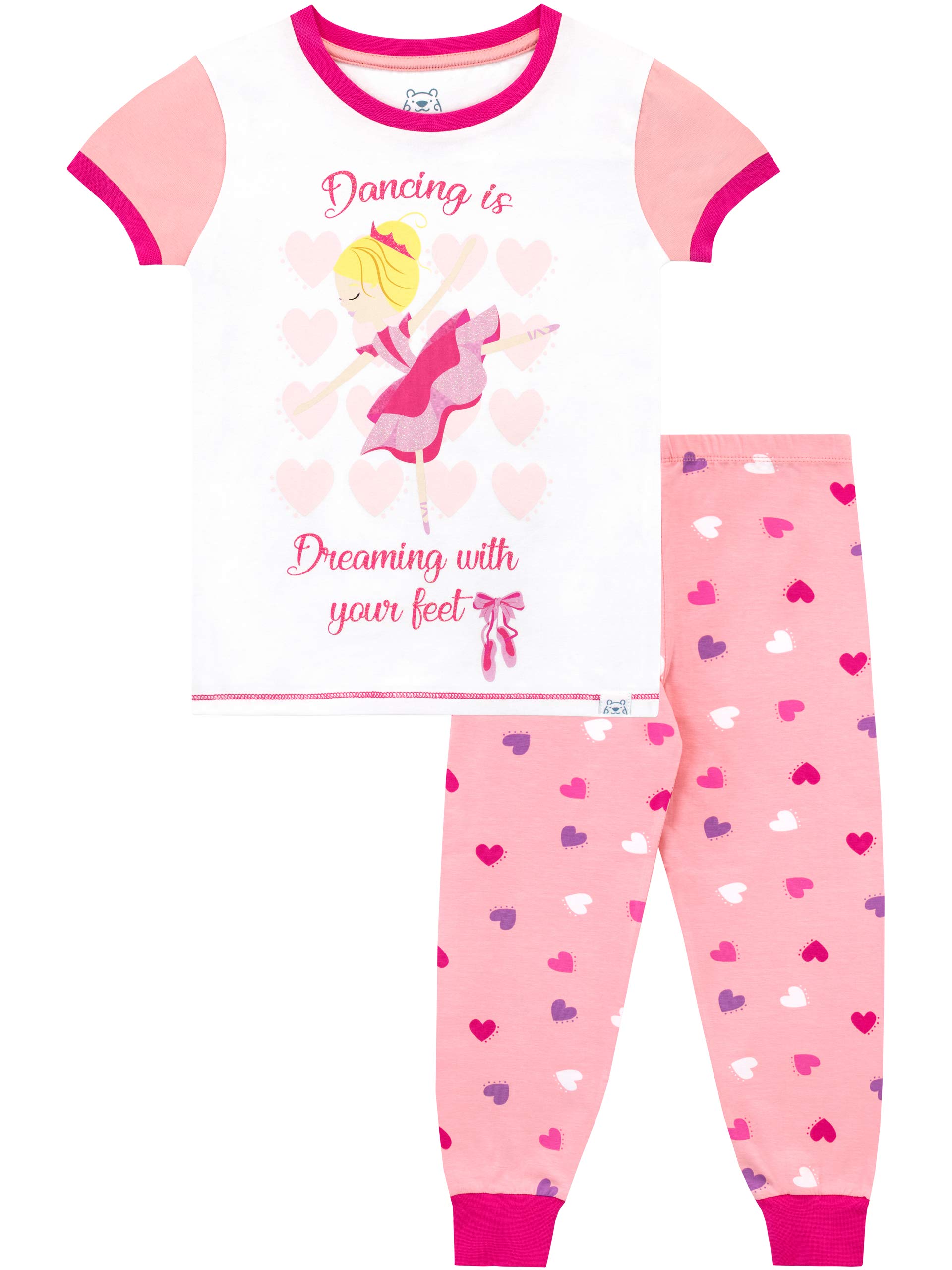 Harry Bear Girls Pink Ballerina Princess Pyjamas Age 18 To 24 Months