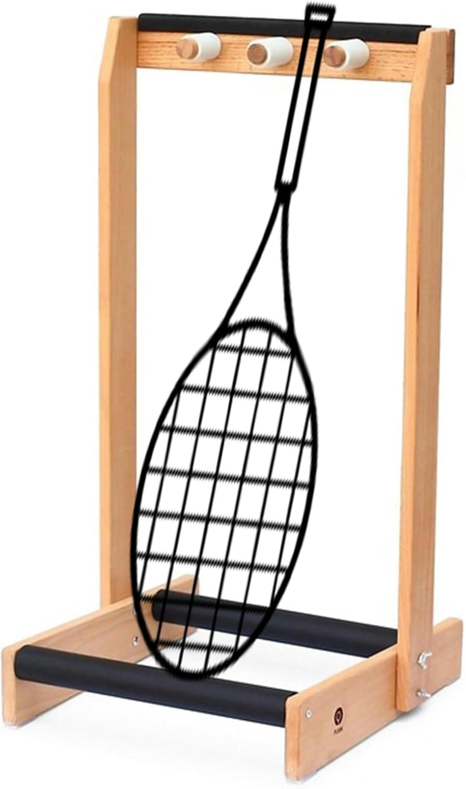 Drewniana rakieta tenisowa Sto stojak podłogowy na multiprakiety i gitary oszczędzający miejsce nizer 36 cm (14 18) idealny do uprawiania sportu ar ment