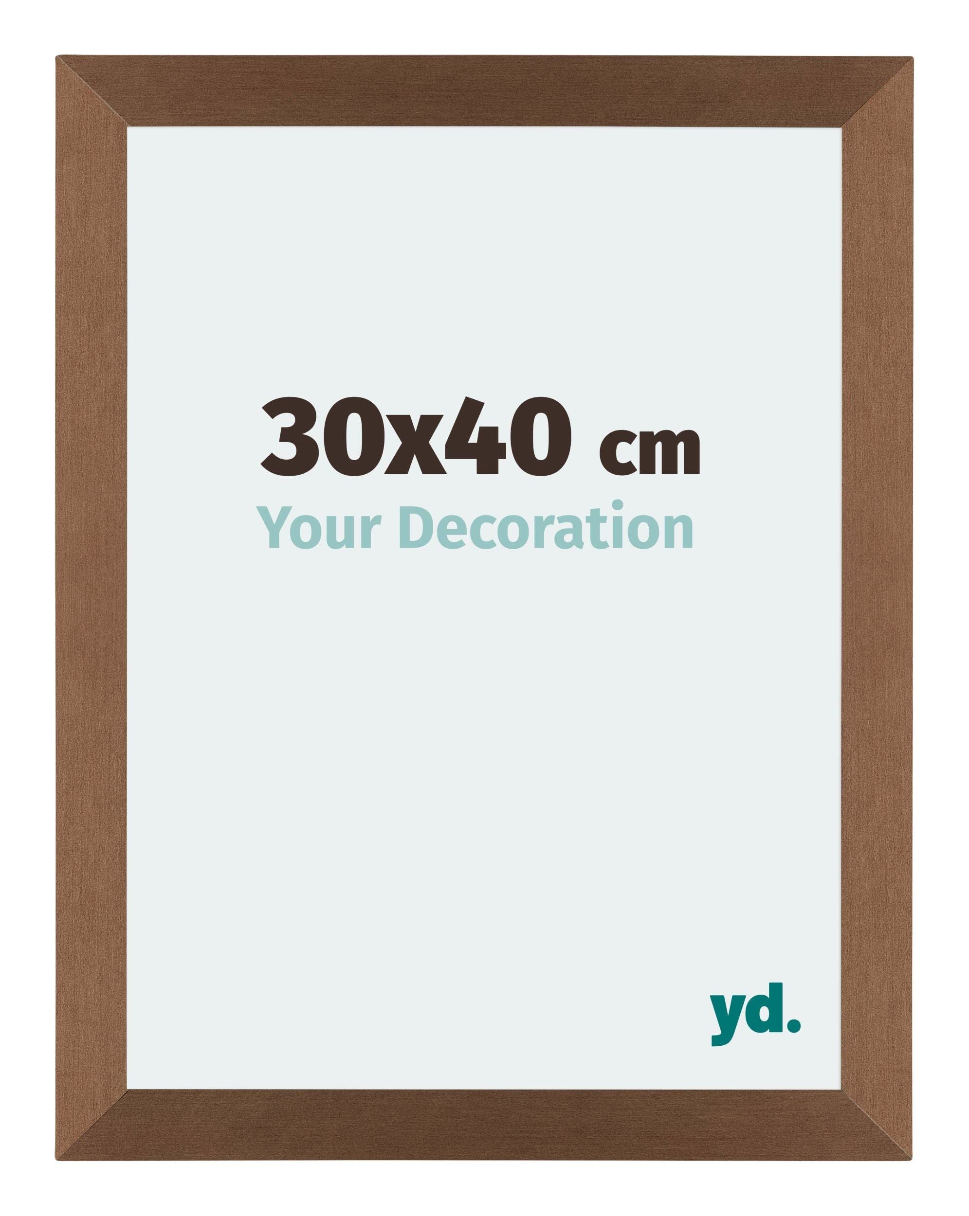 Your Decoration - Picture Frame 30x40 cm - Copper Design - Decorative Wall Frame in MDF with Antireflection - Frame 30x40 - Mura