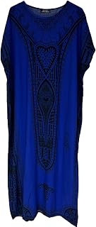 Langes Maxi-Kaftan-Kleid für Damen, Baumwolle, Sommerkleid, Dashiki, afrikanischer Strandbezug, Einheitsgröße