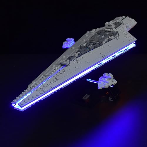Miniatura 3 de LightGo Kit de iluminación LED diseñado para Star Wars Executor Super Star Destroyer compatible con Lego 75356 Building Set, no incluye modelo