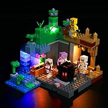 BrickBling LED Light Set for Lego 21189 Minecraft The Skeleton Dungeon Toy Set (No Lego Model Included, Lighting Only), Decoration DIY Lighting Set for Lego Skeleton Dungeon