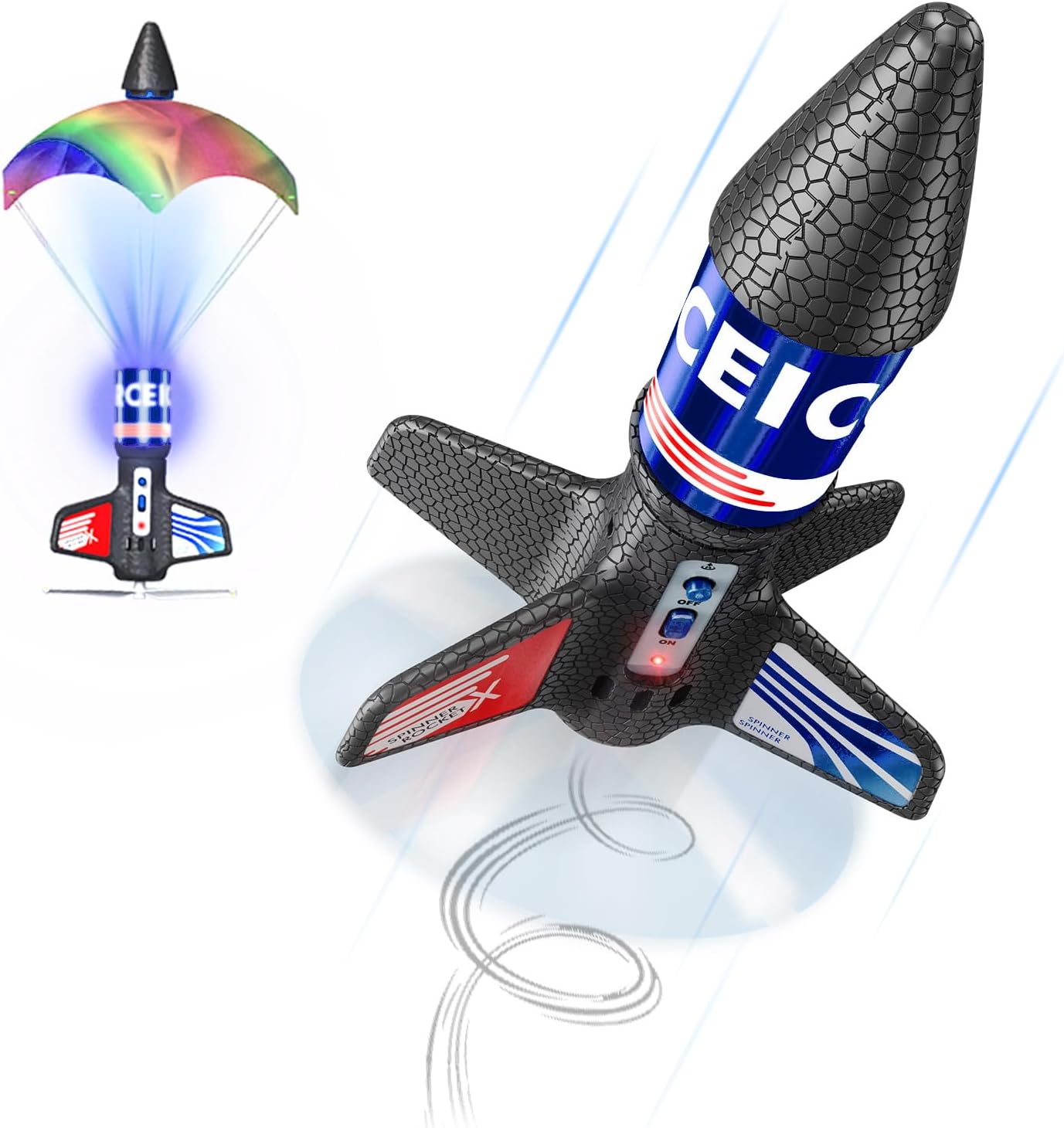 Amazon.com: Rocket Launcher for Kids, 170 Feet of Flight Altitude ...