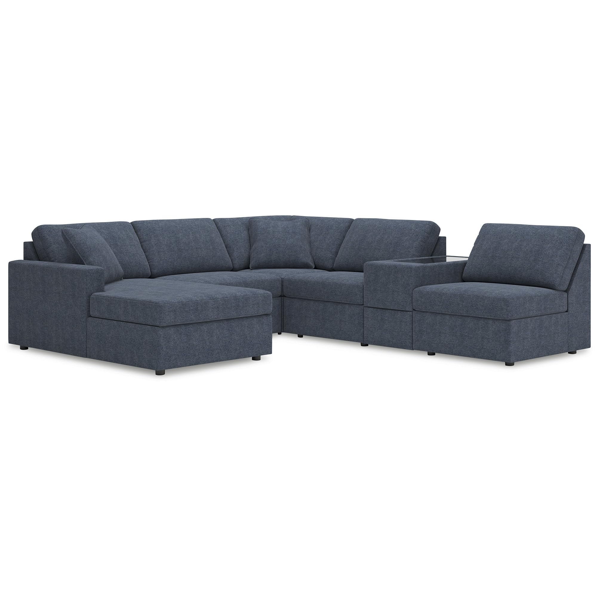 Signature Design by Ashley 6 Seater Modular Sectional Sofa with Chaise