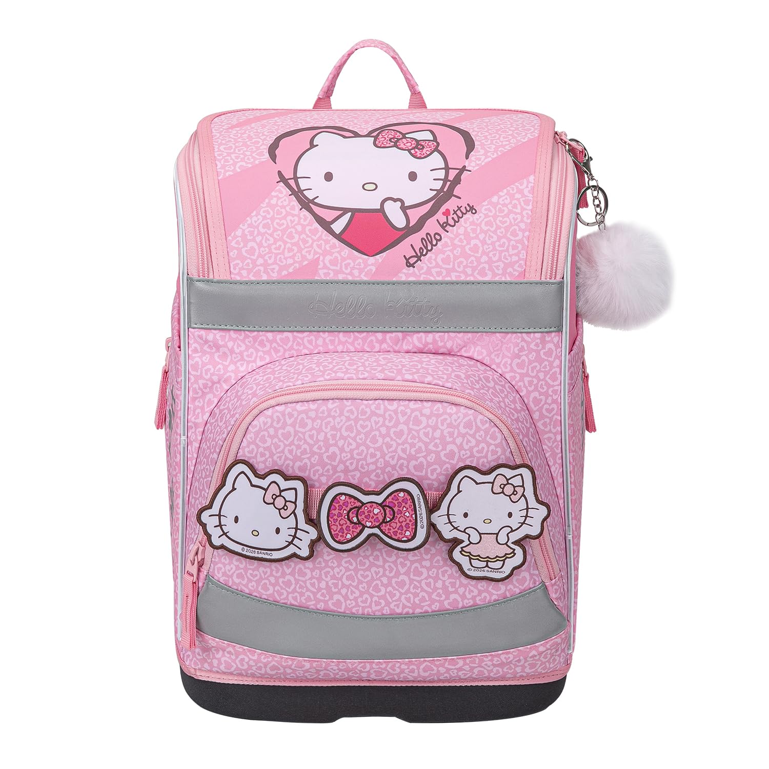 Baagl Juego de 5 mochilas escolares para niños y niñas (mochila escolar Zippy para primer grado, estuche, bolsa de gimnasio, delantal, bolsa para el cuello), mochila escolar ergonómica, 21 L