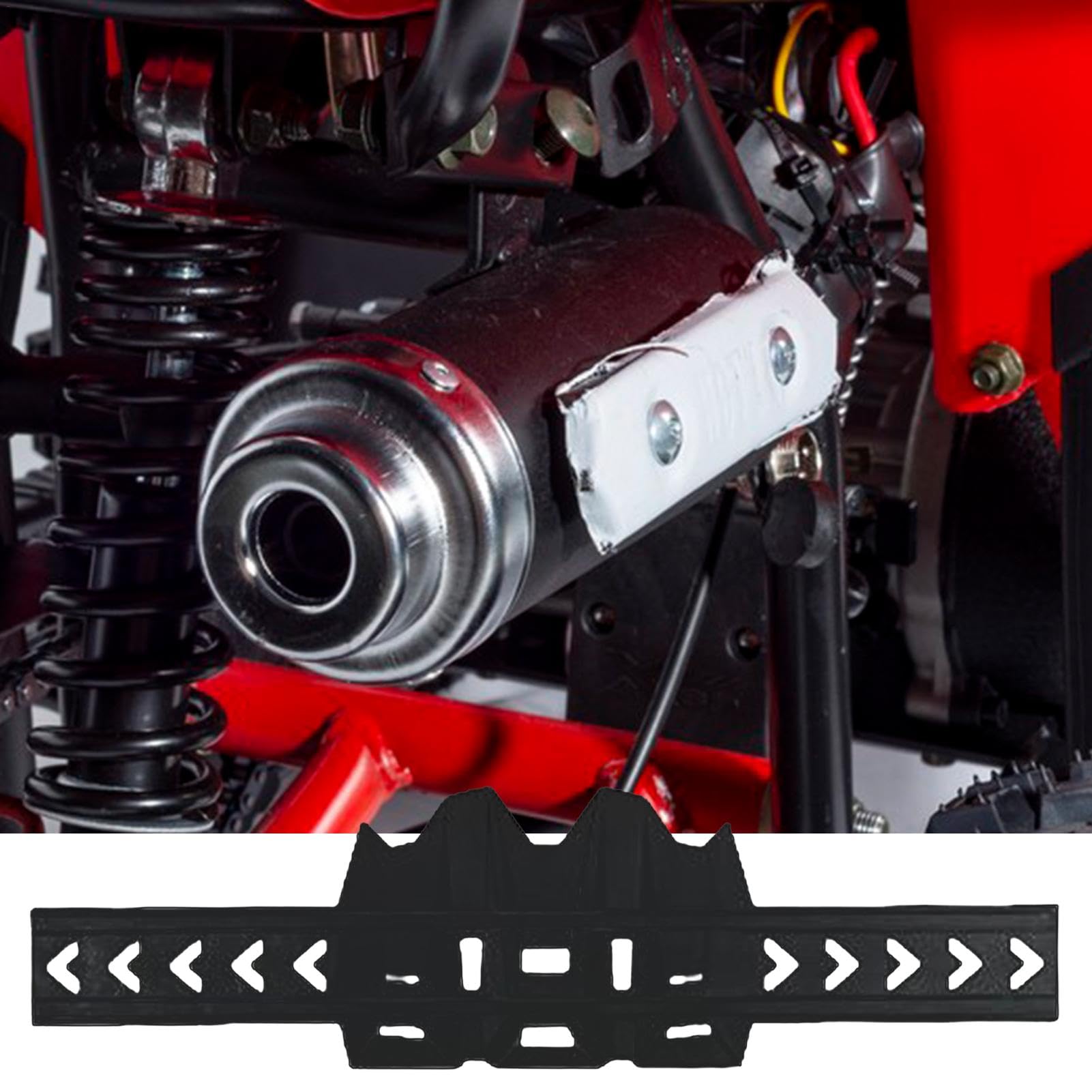 Escudo térmico de motocicleta para piernas, escudo térmico de silenciador | Cubierta protectora de silicona para tubo de escape - Cubierta antiescaldadura para tubo de escape, cubierta para