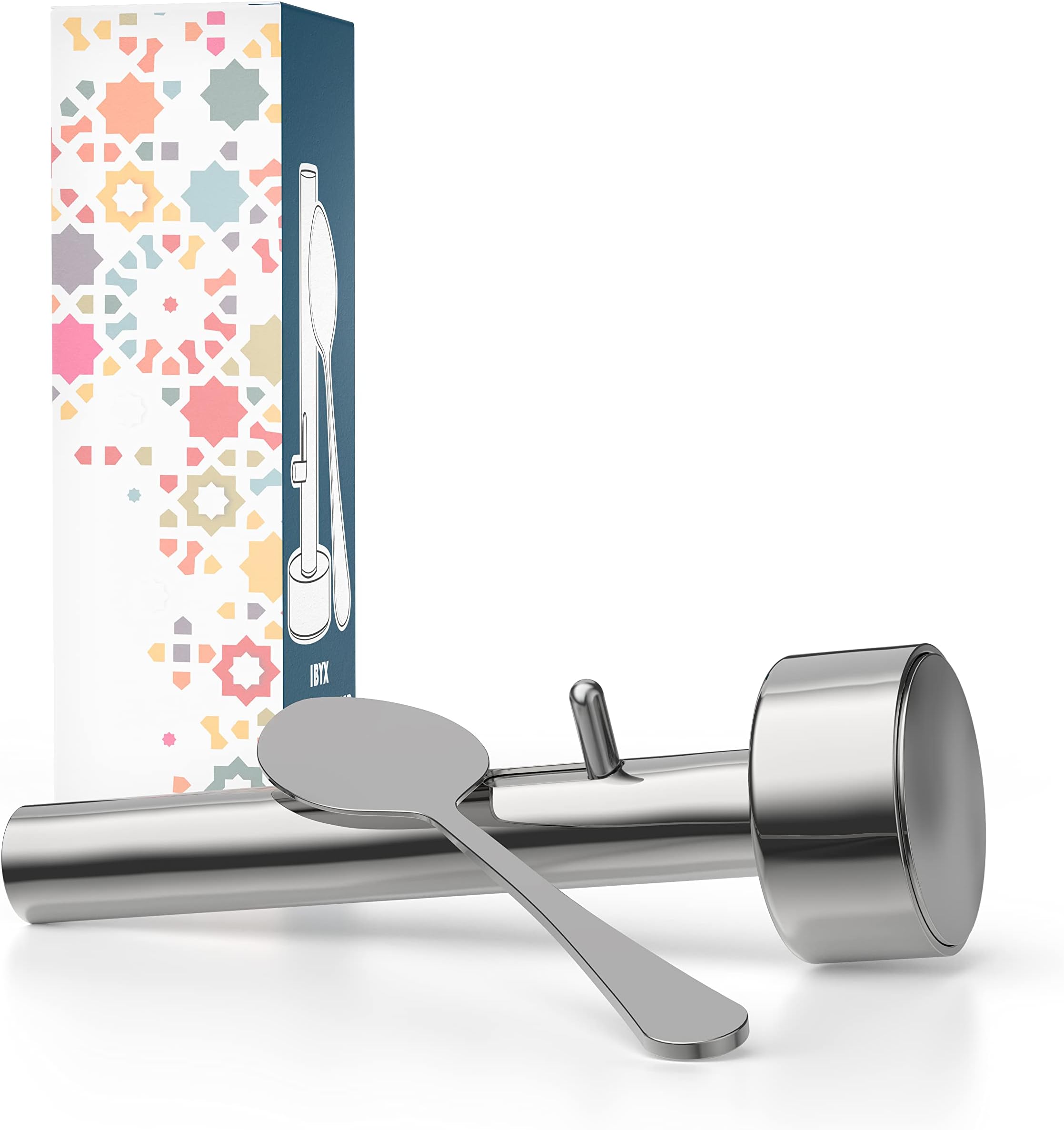 IBYX Falafel Scoop with a Spoon | Non-Stick Falafel Maker Tool | Easily Scoop and Drop Falafel, Meatballs and More | Stainless Steel Falafel Ball Maker (Medium)