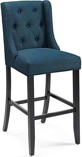 Miniatura 9 de Modway Baronet - Taburete de bar tapizado (2 unidades), color gris claro