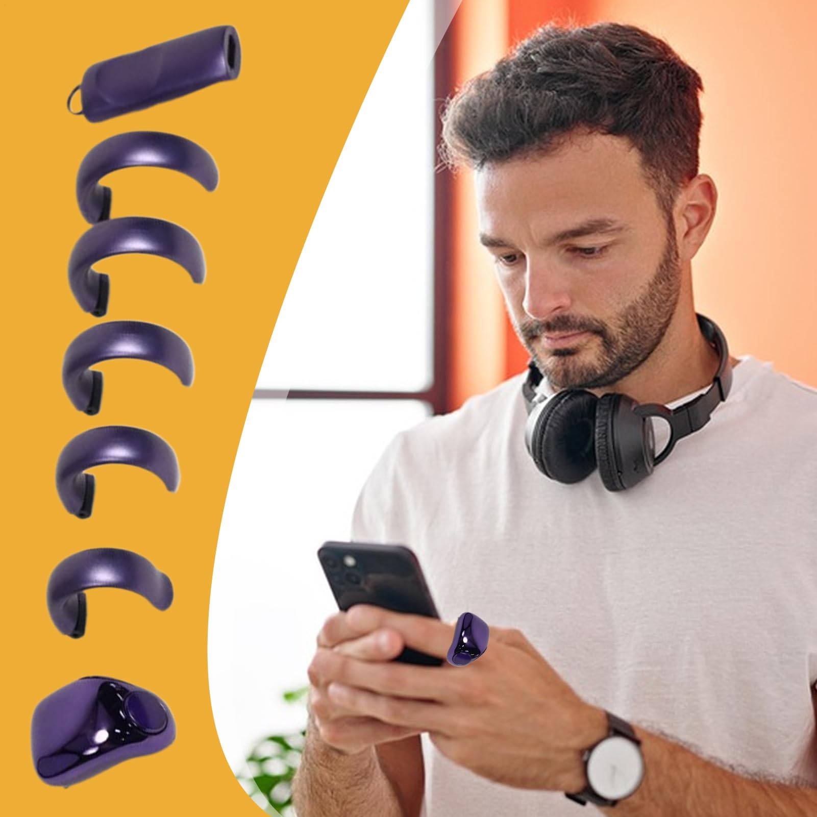 Contapreghiere Ad Anello Intelligente Dispositivo Digitale Portatile | Contatore Digitale Elettronico Intelligente Per Preghiera per Golf, Uncinetto, Preghiera, Ripetizioni, Sport, Pas