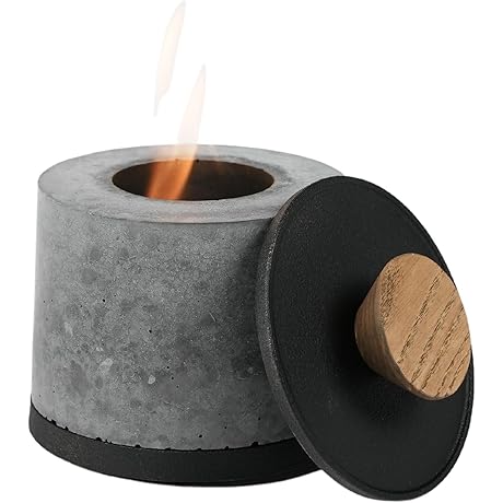 FLIKR Fire Mini Personal Concrete Fireplace
