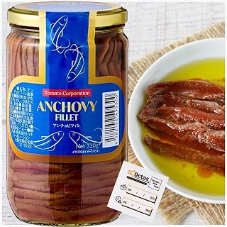 ANCHOVY FILLET 东洋鱼籽油腌渍 720克 ANCHOVY FILLET 商务用 专业人士喜爱的正宗凤尾鱼 意大利面 油泡饭 大容量 (1瓶/720克)