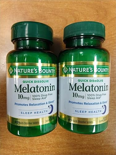 Nature's Bounty Melatonina 10 mg tabletas de disolución rápida 45 ea (paquete de 6)
