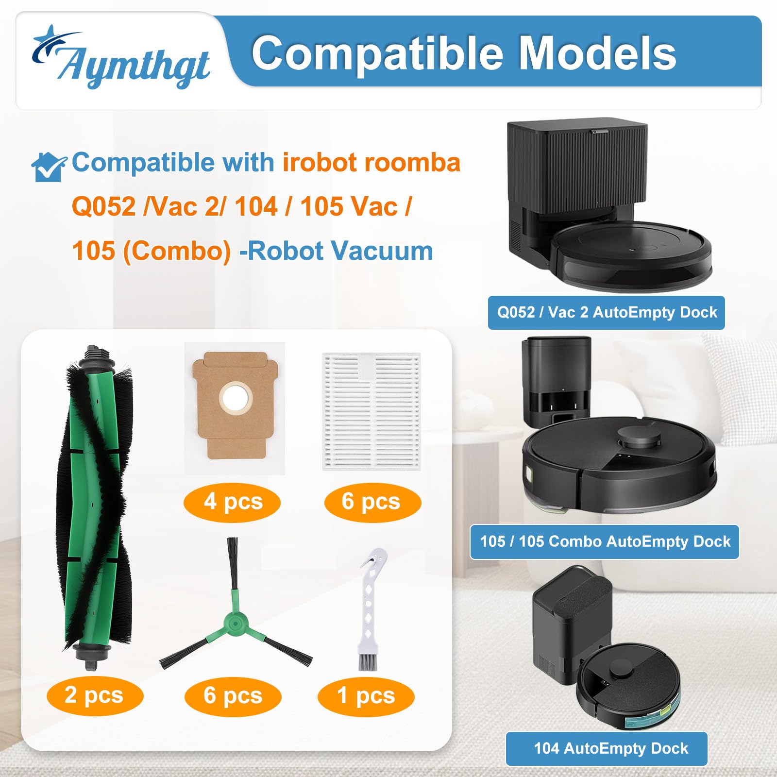 Amazon.com: 19 PCS 105 Replacement Parts for iRobot Roomba 105 Vac