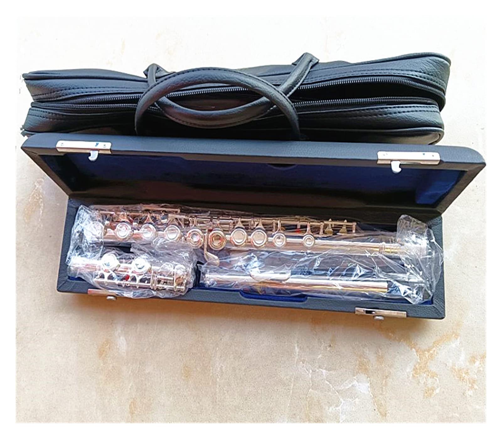 シルバーフルート ケース付き Amazon.co.jp: フルート楽器モデル シルバー 16穴 クローズドホール