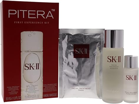SK-II Pitera First Experience Kit For Unisex 3 Pc 2.5oz Facial Treatment Essence, 1oz Facial Treatment Clear Lotion, 1Pc Facial Treatment Mask